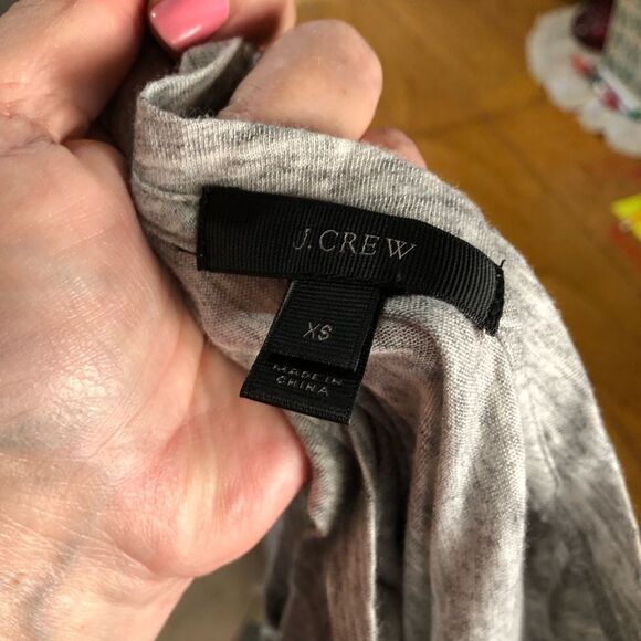 J Crew Scoop Neck Metallic Banana Heather Sleeveless Top Gray - XS - Picture 10 of 12